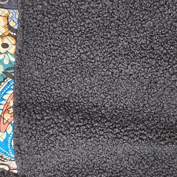 Vera Bradley Teddy Fleece Pullover Paisley Quilted Shoulders Womens Large - Picture 4 of 8